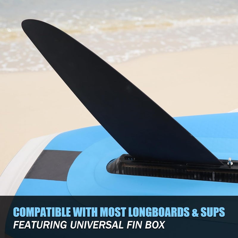 FGM Final Game Master 11" SUP Single Center Fin for Flat Water Paddling and Racing - Toolless Screw Replacement Universal Fins for Surfboard, Paddleboards and Longboards - Image 5